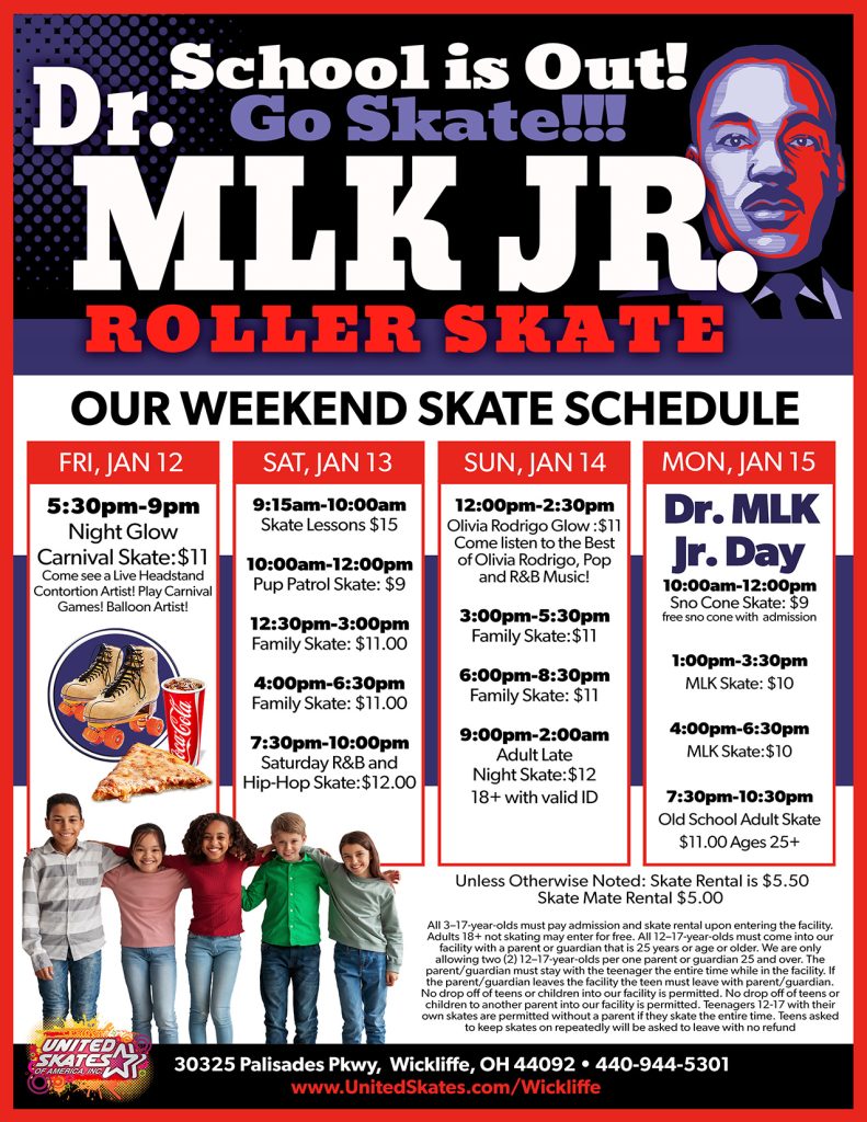 United skates Wickliffe MLK Weekend 2024