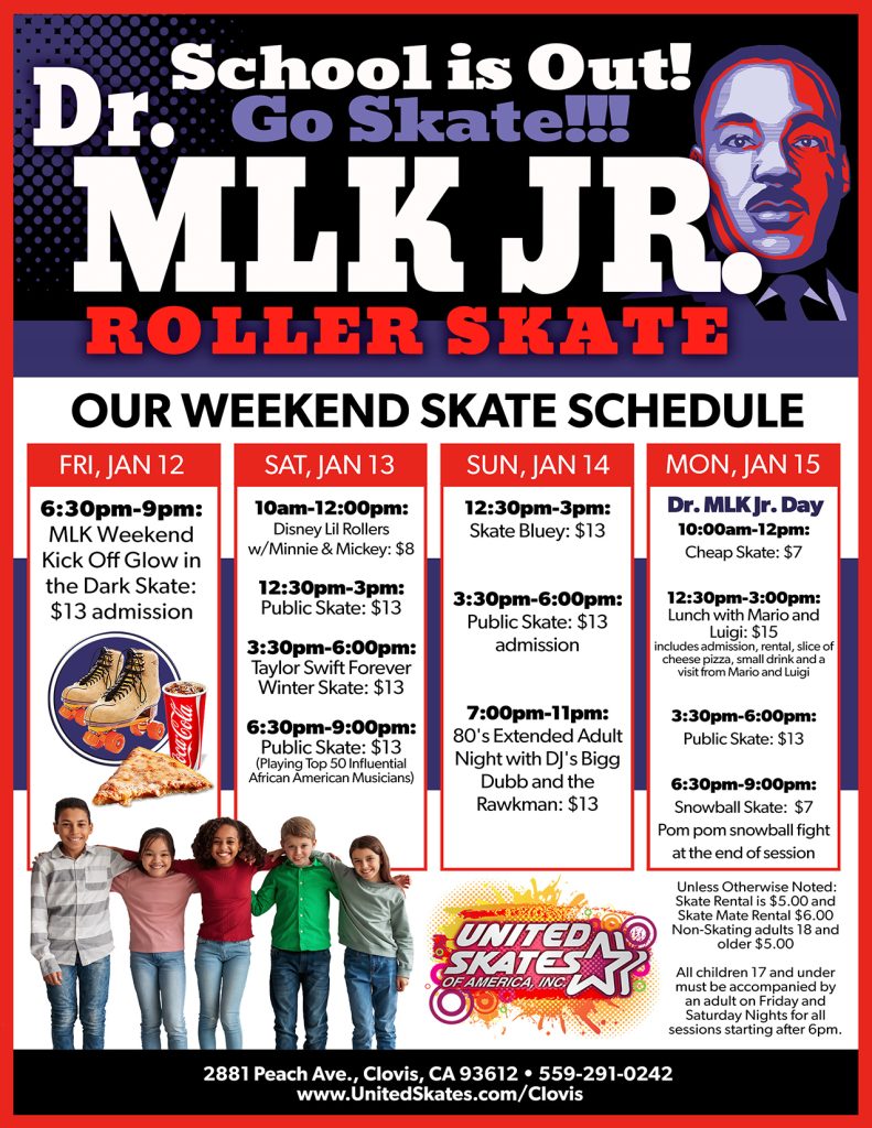 United Skates Clovis MLK Weekend 2024