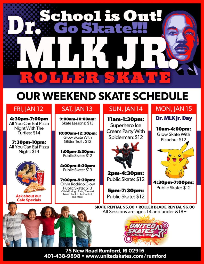 United Skates Rumford MLK Weekend 2024