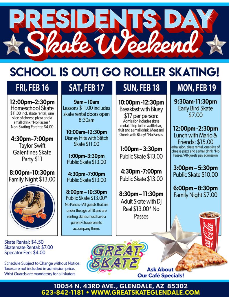 Great Skate Presidents Day Weekend 2024