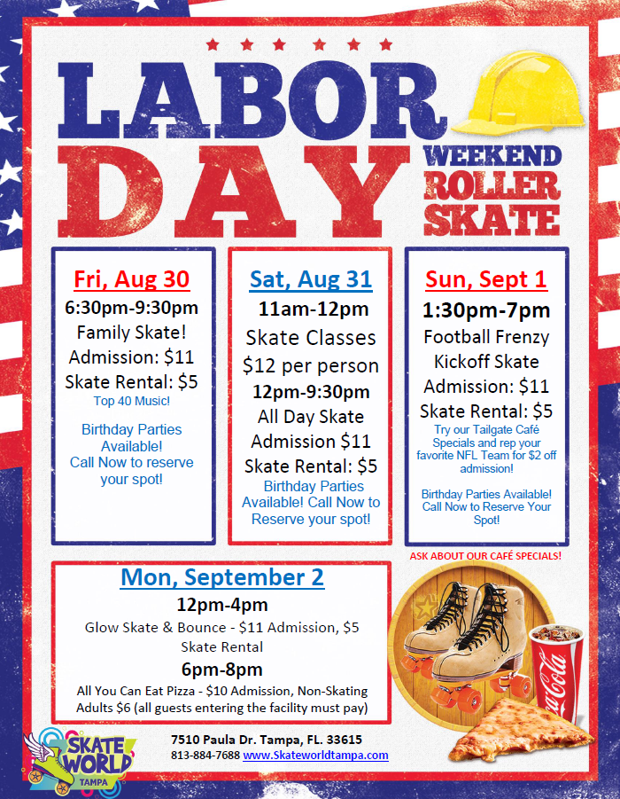 Labor Day Weekend at Skateworld Tampa!