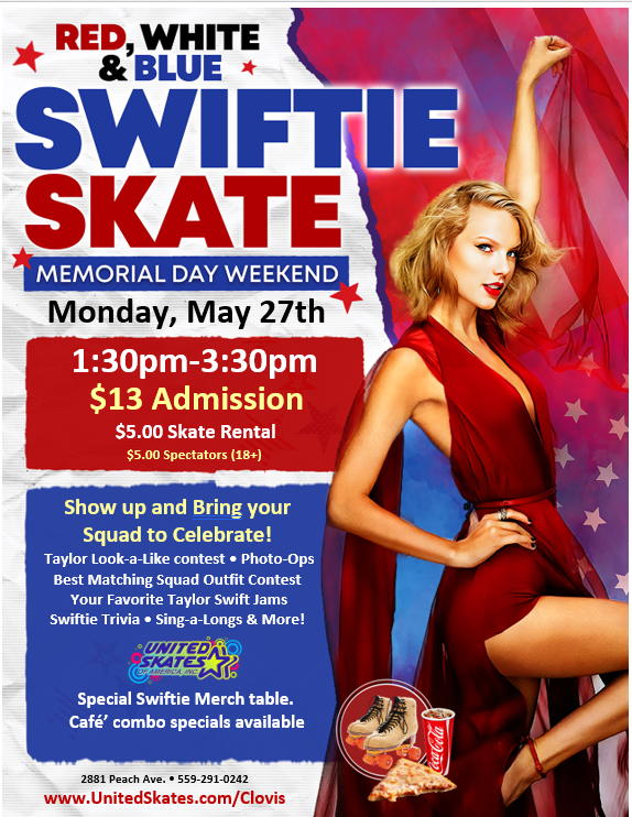 United Skates Clovis Swiftie Skate